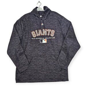 Majestic MLB San Francisco Giants Authentic Collection Hoodie XL Charcoal